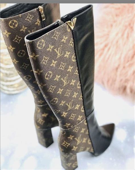 louis vuitton high heel boots